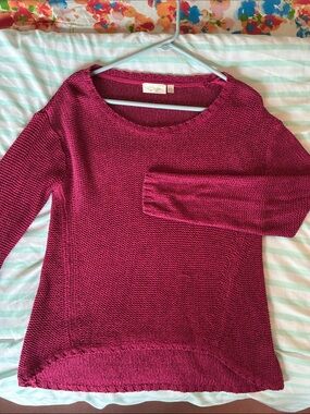Women's Crewneck Knit Sweater - Berry Pink